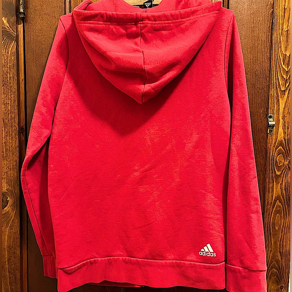 Adidas Hooded Zip-Up Jacket.